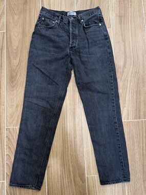Agolde Fen High Rise Relaxed Taper in “shambles” wash Size 26
